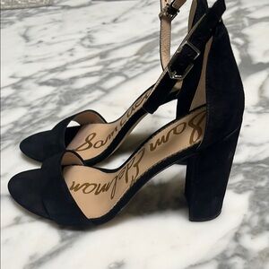 Sam Edelman Yaro Elegant Black Suede Heels